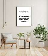 "I'm not a Chef" - Printable Wall Poster